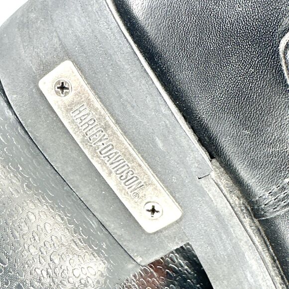 Harley Davidson Men's Black Leather Mega Conductor Motorcycle Boots Size 7.5 - Picture 16 of 16